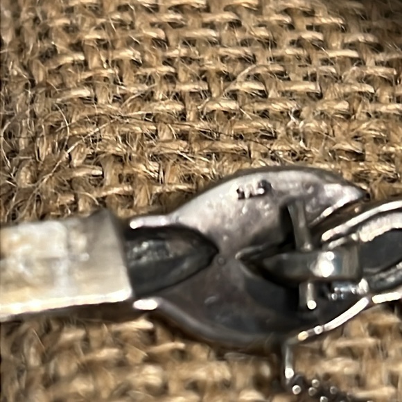 Vintage Sterling silver and marcasite and black onyx bracelet - Picture 9 of 9